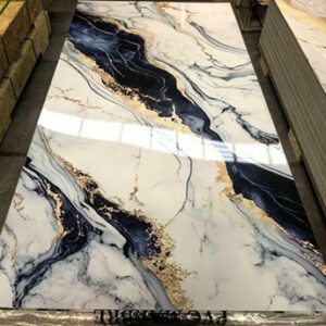 Panneau PVC marbre bleue