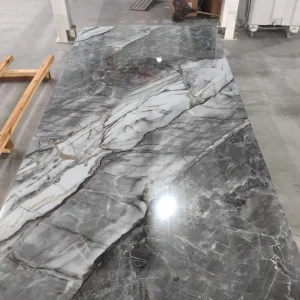 Panneau PVC marbre p10 noir et gris 244x122