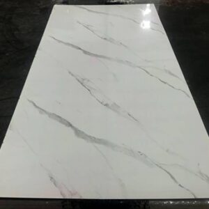 Panneau PVC marbre blanc et gris 244x122