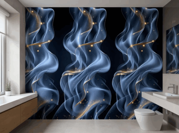 Panneau mural PVC marbre noir