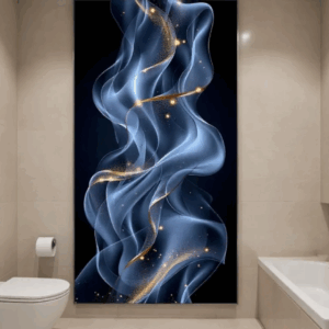 Panneau mural PVC marbre bleu