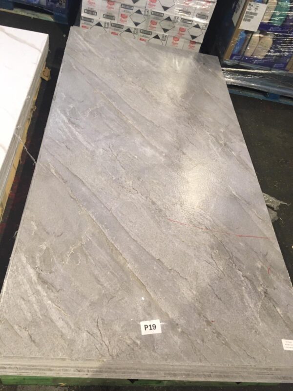 Panneau PVC marbre P19 Gris 244x122