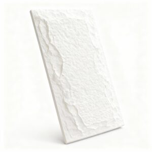 Panneau Décoratif en Pierre polyuréthane BLANC - Imitation Pierre 3D Imperméable (Copie)