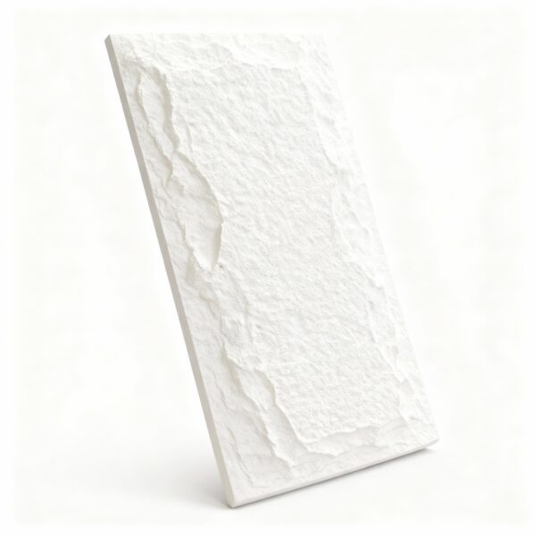Panneau Décoratif en Pierre polyuréthane BLANC - Imitation Pierre 3D Imperméable (Copie)