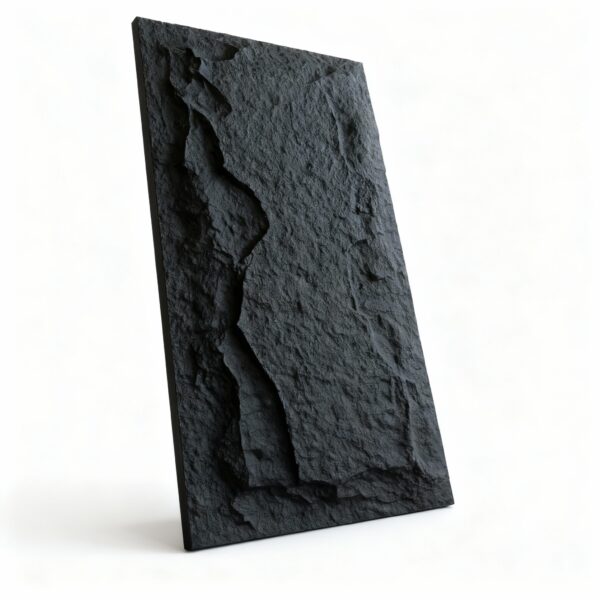 Panneau Décoratif en Pierre polyuréthane NOIR M1 - Imitation Pierre 3D Imperméable