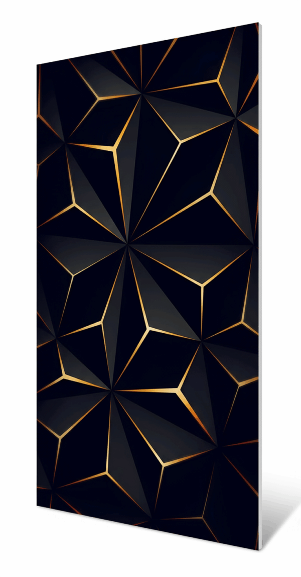 Panneau PVC marbre noir et 244x122 CM
