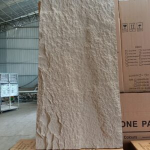 Panneau Décoratif en Pierre polyuréthane Beige-grisâtre - Imitation Pierre 3D Imperméable – Image 2