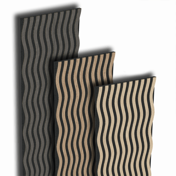 3D panneau mural acoustique en bois ZIGZAG