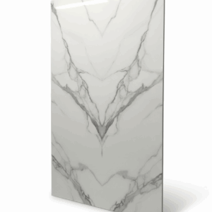 Panneau PVC marbre blanc et gris 244x122 CM