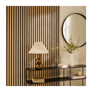 3D panneau mural acoustique motif bois semi-circulaire – Image 2