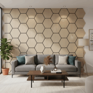 salon_moderne_carreaux_hexagonaux 3D
