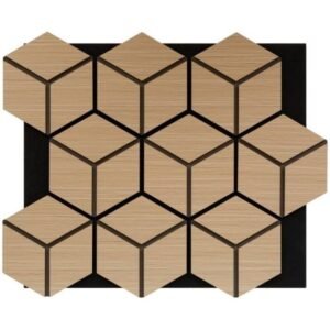 Panneau acoustique pyram 3D Bois