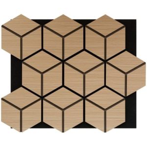 Panneau acoustique pyram 3D Bois