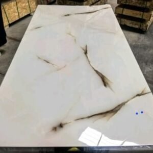 Panneau PVC marbre blanc marbré 244x122 CM