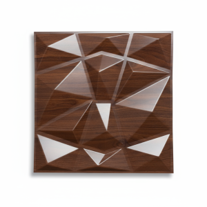 Carreaux muraux 3D BOIS foncé brillant