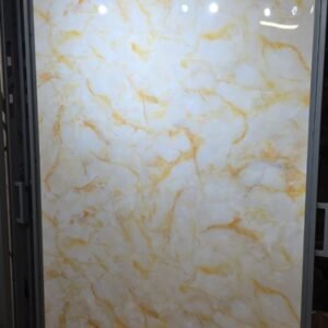 Panneau PVC marbre Jaune marbré 244x122 cm