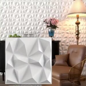 Carreaux muraux 3D 50x50 cm Blancs