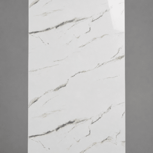 Panneau Mural PVC marbre  blanc et or 244x122 cm