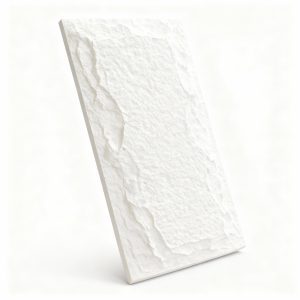 panneau polyurethane blanc effet pierre 3D - imperméable