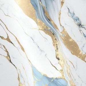 Panneau PVC marbre bleue or 244x122 cm