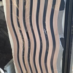 3D panneau mural acoustique zigzag effet bois