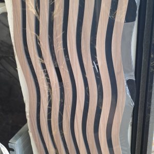 3D panneau mural acoustique zigzag effet bois