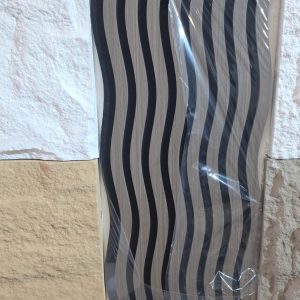 3D panneau mural acoustique en bois zigzag gris