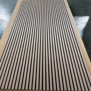 3D panneau mural acoustique effet bois