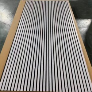 3D panneau mural acoustique en bois gris clair marbré
