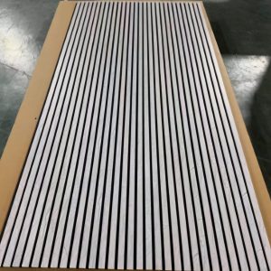 3D panneau mural acoustique en bois gris clair marbré