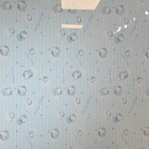 Panneau PVC Hello Kitty bleu 244 x 122 cm