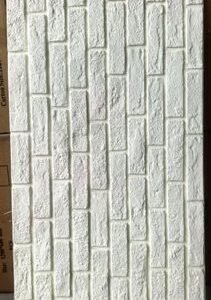 Pierre en PU effet pierre 3D ARGENT - 120*60 CM