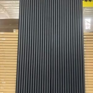 3D panneau mural bois acoustique en bois Noir